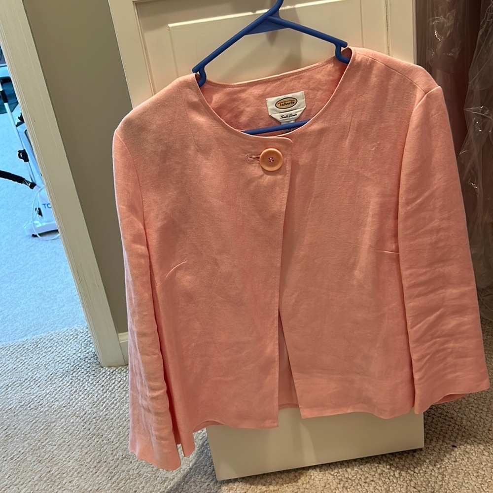 Talbots linen jacket size 14
